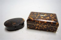 Lot 271 - A circa 1830 blond tortoiseshell, and white...