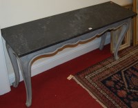 Lot 1162 - A contemporary French grey painted console...
