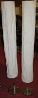 Lot 1175 - A pair of contemporary brushed aluminium...