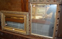 Lot 1188 - A floral gilt moulded rectangular wall mirror,...
