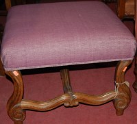 Lot 1247 - A 19th century French walnut framed and...