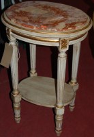 Lot 1250 - A contemporary French style painted and gilded...