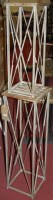 Lot 1256 - A contemporary French style limed slatted pine...