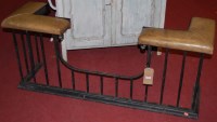 Lot 1259 - A late 19th century black painted wrought iron...