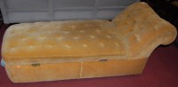 Lot 1356 - A late Victorian mustard upholstered...
