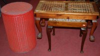 Lot 1362 - An early 20th century walnut and leather...