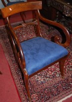 Lot 1390 - A set of six 19th century mahogany barback...
