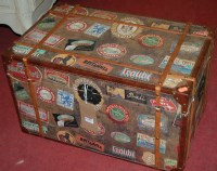 Lot 1392 - A reproduction canvas and leather bound...