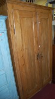 Lot 1408 - A reclaimed pine double door side cupboard,...