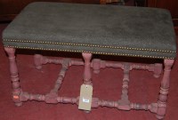 Lot 1409 - An oak framed and later painted, studded and...