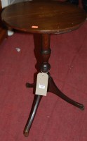 Lot 1425 - A 19th century fruitwood and elm fixed top...