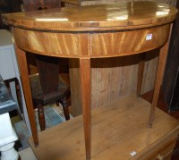 Lot 1463 - A 19th century mahogany and satinwood strung...