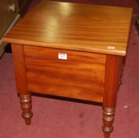 Lot 1464 - A Victorian mahogany hinge top commode having...