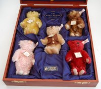 Lot 1508 - A Steiff boxed set of UK Baby Bears, 1994-1998,...