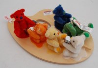 Lot 1519 - Steiff Mini Colour Splash teddy-bears,...