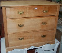 Lot 1262 - An Edwardian satin walnut square front chest...