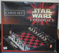 Lot 1574 - A Star Wars Episode One chess set, boxed and...