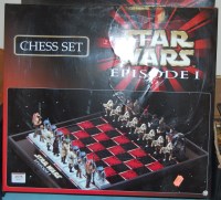 Lot 1575 - A Star Wars Episode One chess set, boxed and...