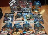 Lot 1578 - A collection of carded Star Wars related...