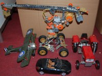 Lot 1639 - Two boxes of mixed loose diecast Meccano and...