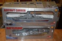Lot 1643 - Two radio controlled battle ships, Hang tai...