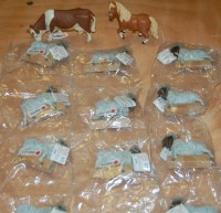 Lot 1652 - A quantity of Papo & Schleich of France, loose...