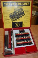 Lot 1664 - A part complete Trix twin railway train set
