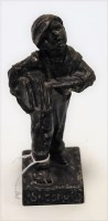 Lot 34 - A reproduction cast iron figure of a paper-boy...