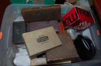 Lot 56 - A box of miscellaneous items to include; boxed...