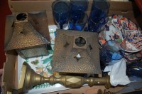Lot 59 - A box of miscellaneous items to include; pair...
