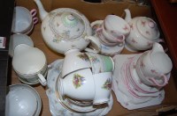 Lot 64 - A box of miscellaneous china to include...