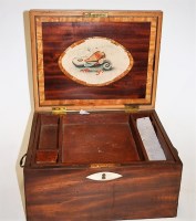 Lot 110 - A 19th century mahogany and rosewood...