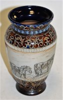 Lot 177 - A Doulton Lambeth stoneware vase by Hannah...