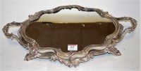 Lot 205 - A Victorian style silver plated and glass...