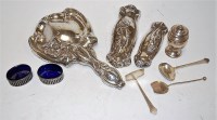 Lot 207 - A pair of sterling silver pierced open salts...