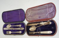 Lot 209 - A Victorian Scottish silver three piece...