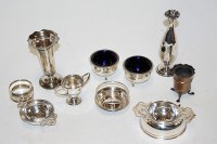 Lot 219 - A pair of George V silver open salts each with...