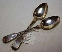 Lot 224 - A pair of early Victorian silver serving...