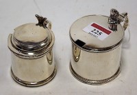 Lot 225 - A Victorian silver mustard of plain...