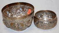 Lot 229 - An early 20th century eastern white metal bowl,...