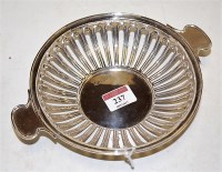Lot 237 - George V pierced twin handled bonbon dish by...