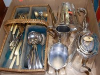 Lot 246 - An early 20th century silver plated four piece...