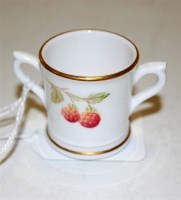 Lot 266 - A circa 1895 miniature Royal Worcester loving...