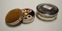 Lot 268 - A George V silver and tortoiseshell trinket...