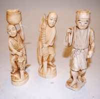 Lot 276 - A Japanese Meiji period okimono carved as a...