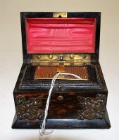 Lot 280 - A 19th century Calamander and brass mounted...