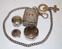 Lot 288 - An Edwardian silver table top snuff box having...