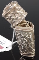 Lot 304 - A late 19th century Continental white metal...