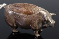 Lot 310 - A late Victorian silver novelty pin cushion in...