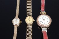 Lot 326 - A ladies Rotary 9ct gold quartz wristwatch,...